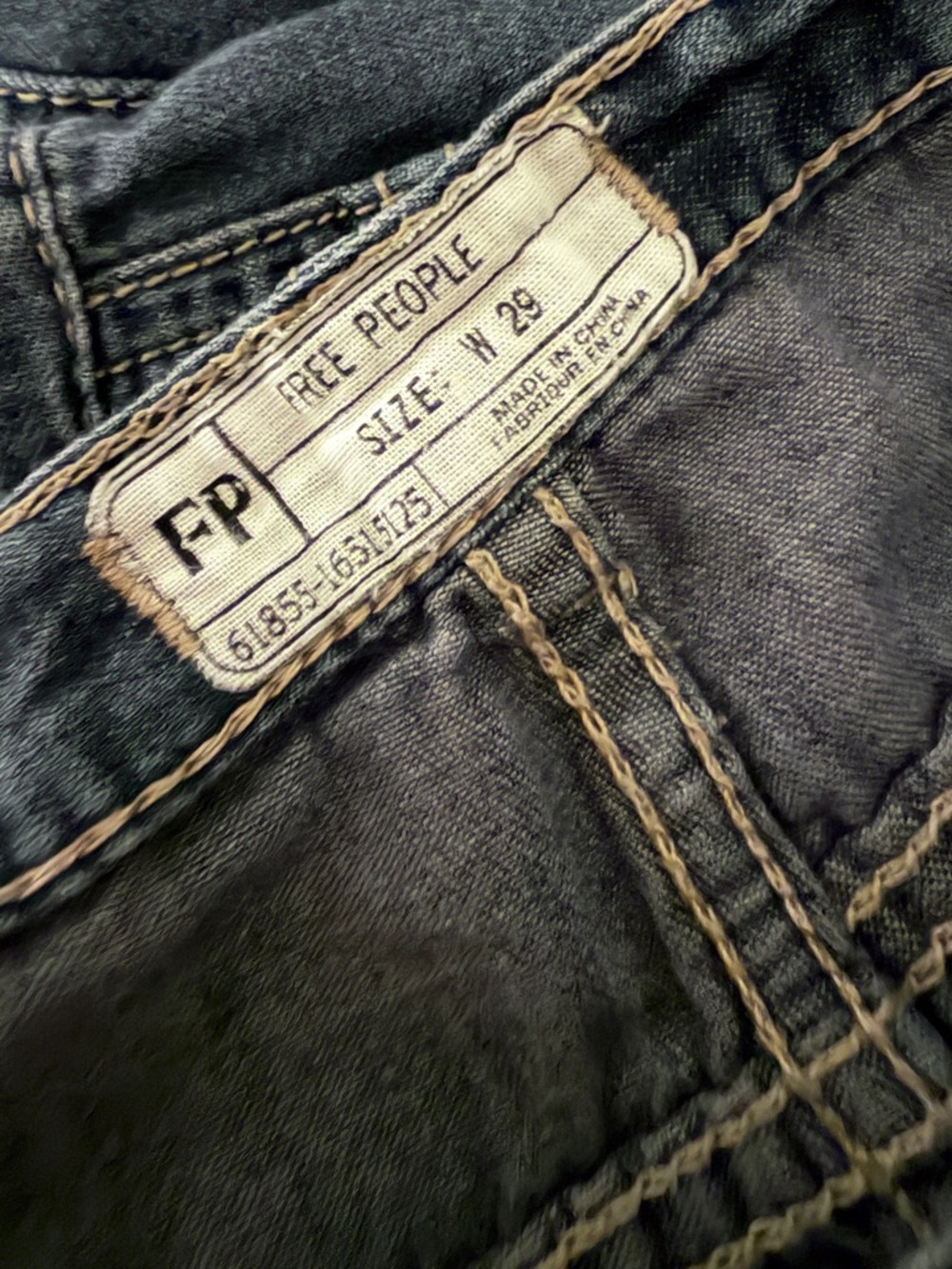 Free People Extreme Bell Bottom Jeans Size 29 - Picture 5 of 12